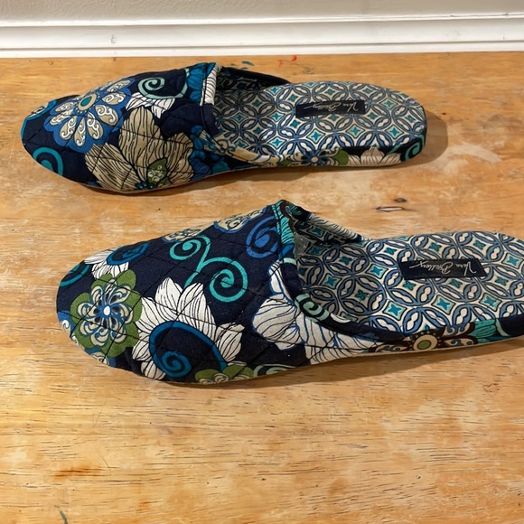 Vera Bradley Blue Floral Quilted Loafers - Picture 3 of 4